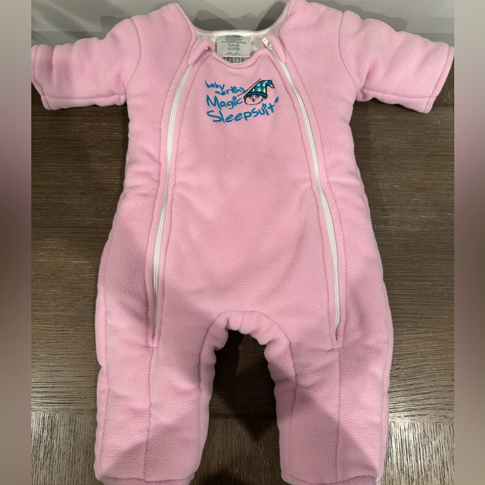 Merlin’s Magic Sleep Suit - pink/small/3-6 mo